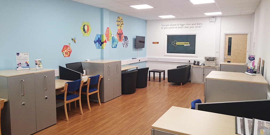 image of the hot desking and co-working office space